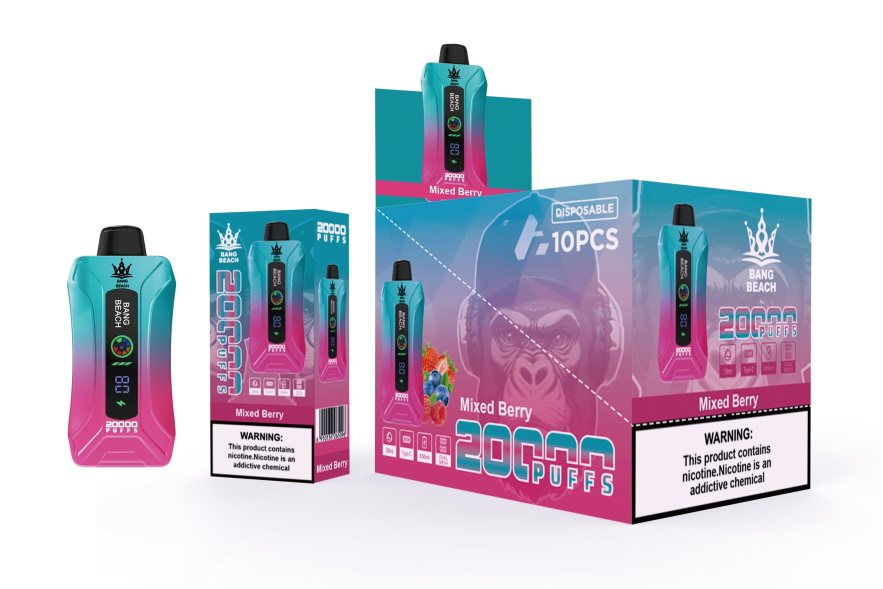 Bang Beach Vape - Bang Beach 20000 Puffs Smart Screen Vape Mixed Berry B2VHZP5