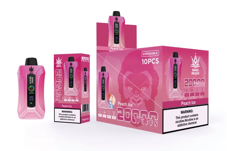 Bang Beach Vape - Bang Beach 20000 Puffs Smart Screen Vape Peach Ice B2VHZP9