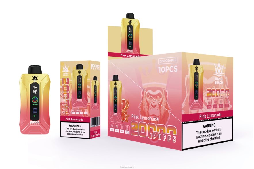 Bang Beach Vape - Bang Beach 20000 Puffs Smart Screen Vape Pink Lemonade B2VHZP4