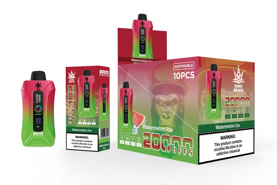 Bang Beach Vape - Bang Beach 20000 Puffs Smart Screen Vape Watermelon Ice B2VHZP7