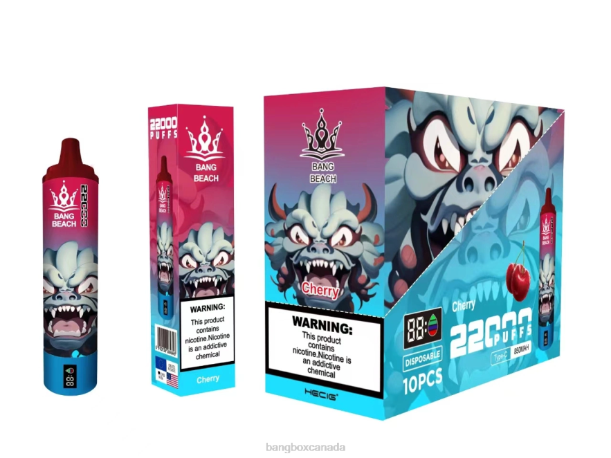 Bang Beach Vape - Bang Beach 22000 Puffs Smart Screen Cherry B2VHZP17