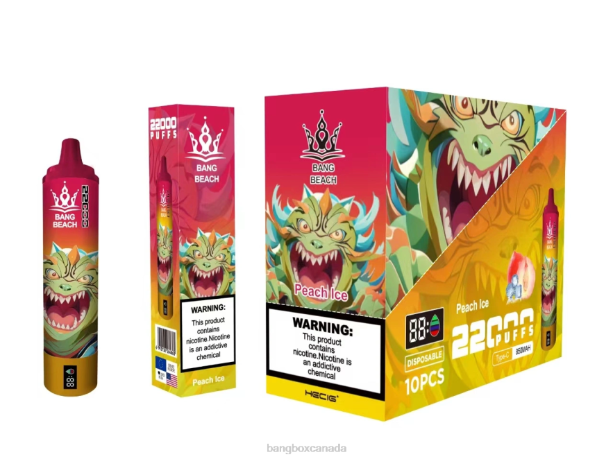 Bang Beach Vape - Bang Beach 22000 Puffs Smart Screen Peach Ice B2VHZP16