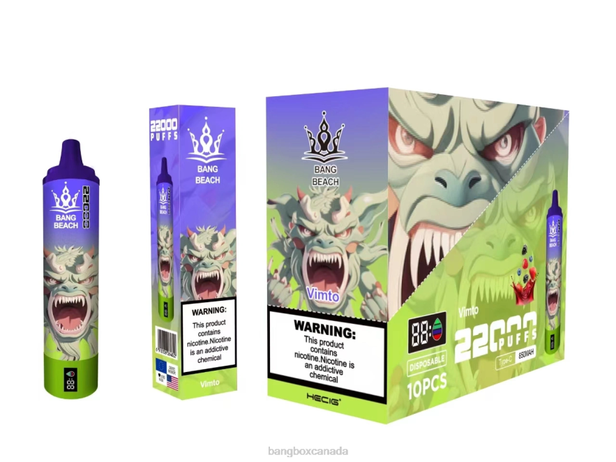 Bang Beach Vape - Bang Beach 22000 Puffs Smart Screen Vimto B2VHZP18