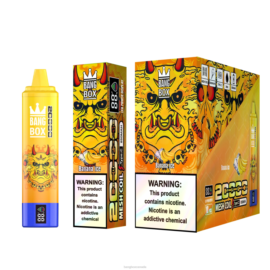 Bang Box Vape Review - Bang Box 20000 Puffs Smart Screen Banana Ice B2VHZP57