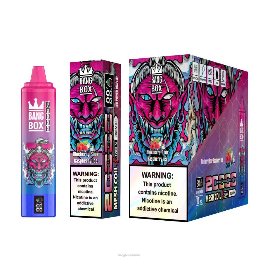 Vape Bang Box - Bang Box 20000 Puffs Smart Screen Blueberry Sour Raspberry Ice B2VHZP55