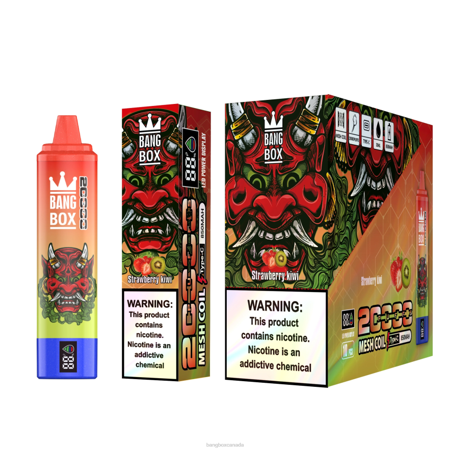 Vape Bang Box - Bang Box 20000 Puffs Smart Screen Strawberry Kiwi B2VHZP51