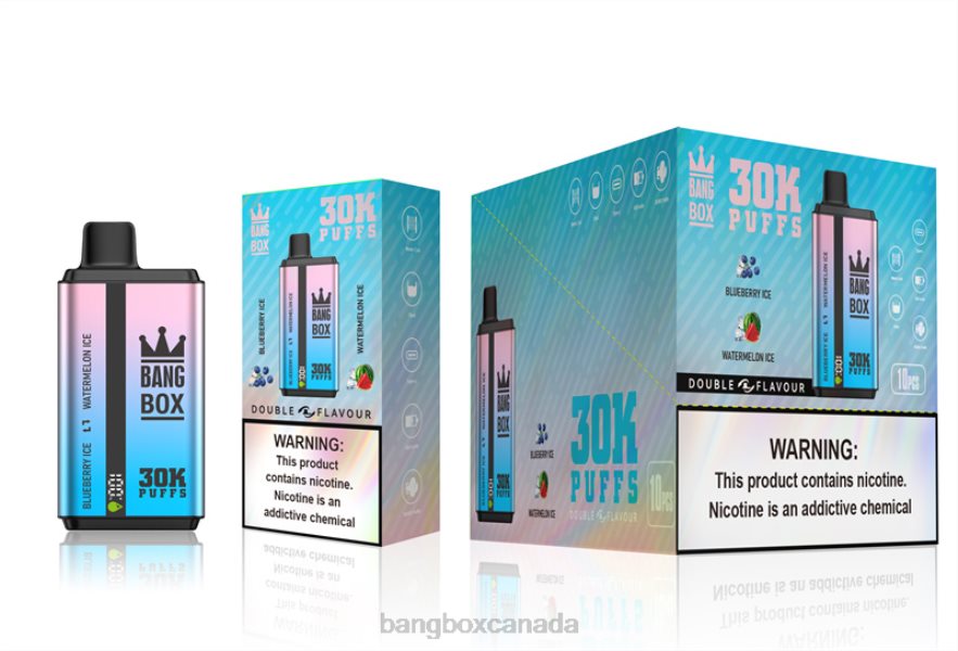Bang Box Vape Review - Bang Box 30000 Puffs Dual Flavors Blueberry Ice & Watermelon Ice B2VHZP69