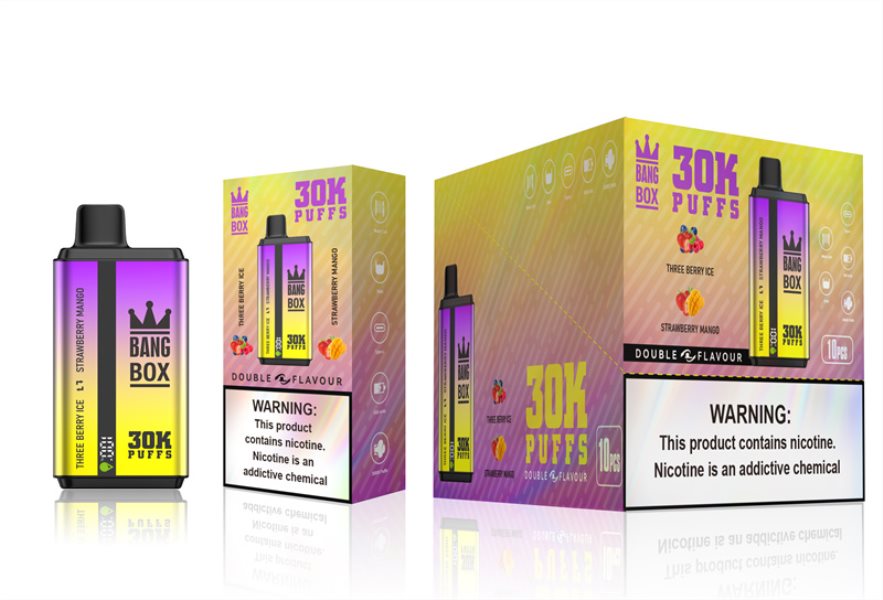 Vape Bang Box - Bang Box 30000 Puffs Dual Flavors Three Berry Ice & Strawberry Mango B2VHZP67