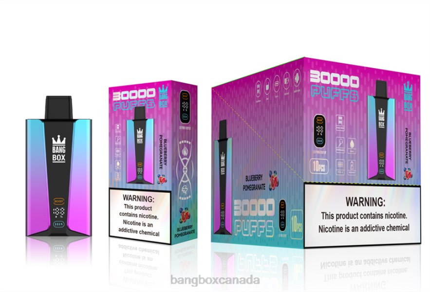 Bang Box Canada - Bang Box 30000 Puffs Smart Screen Blueberry Pomgerante B2VHZP80