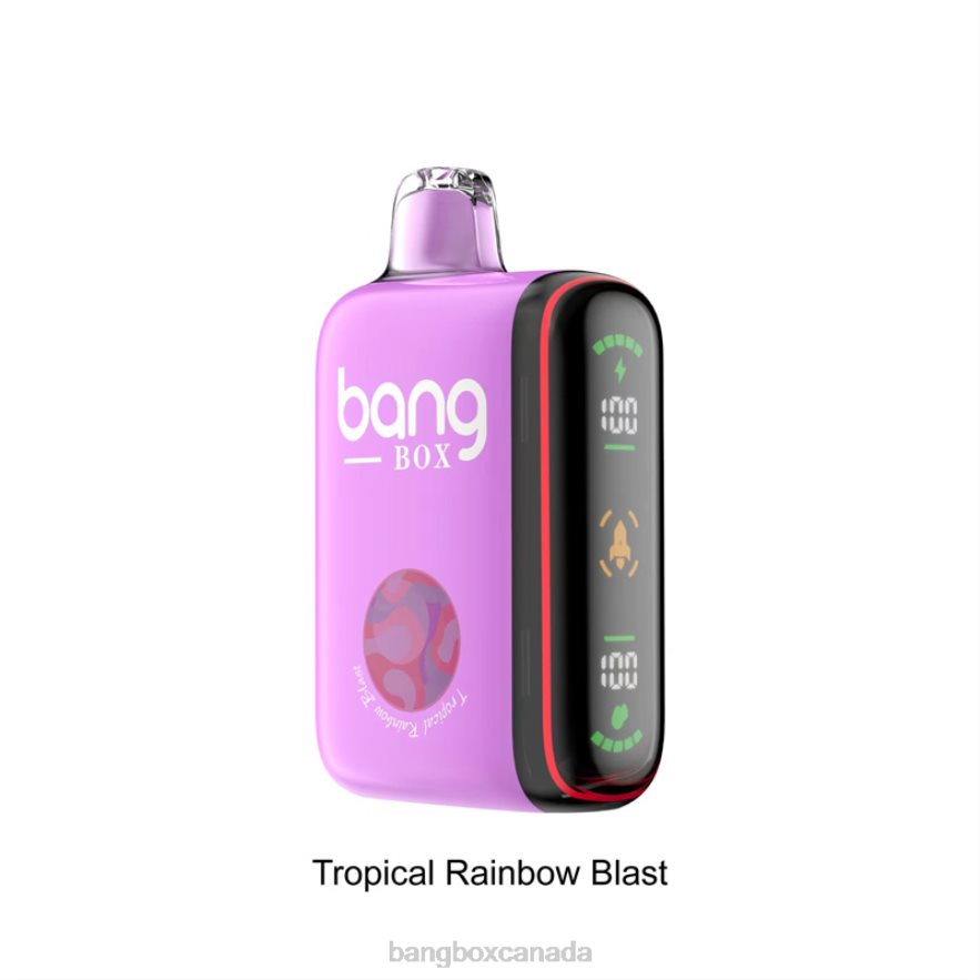 Bang Box Canada - Bang Box 9000-18000 Puffs Intelligent Power Display Tropical Rainbow Blast B2VHZP36
