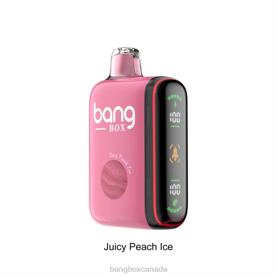 Bang Box Vape Review - Bang Box 9000-18000 Puffs Intelligent Power Display Juicy Peach Ice B2VHZP29