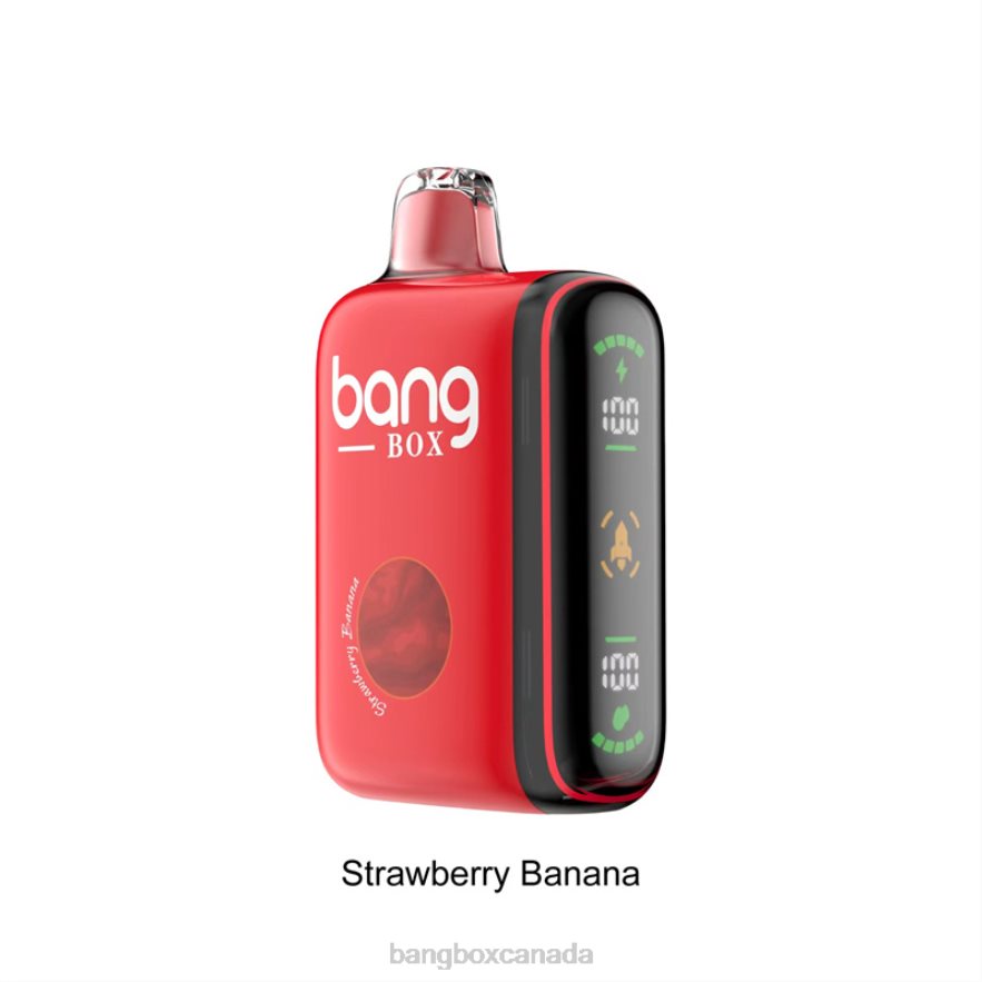 Bang Box Vape Review - Bang Box 9000-18000 Puffs Intelligent Power Display Strawberry Banana B2VHZP25